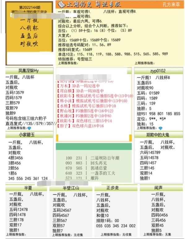 马后炮字谜解太湖，带上九天游—一场智慧与想象的奇妙之旅